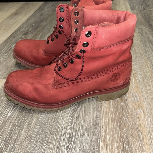 Timberland Men’s Premium 6-Inch Waterproof Boots 400 Gram burgundy Sz 12 main image 4